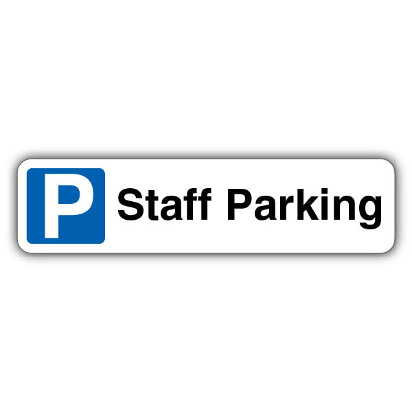 Staff Parking – Mandatory Blue Parking – Kerb Sign