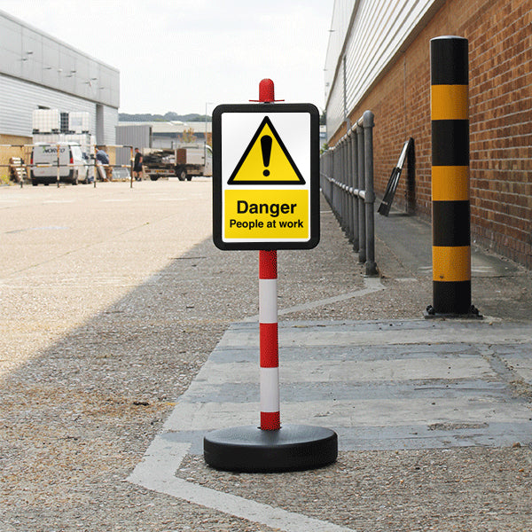Temporary Signpost – Danger People At Work