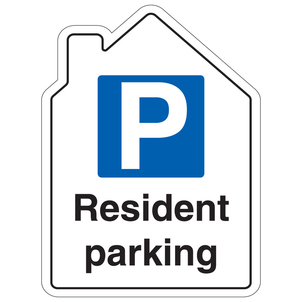 Residents Parking – Shaped Sign