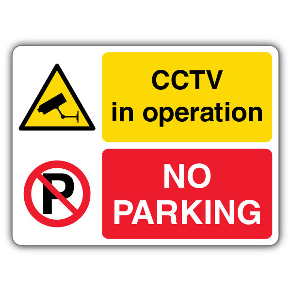 No Parking CCTV In Operation – CCTV/No Parking – Landscape