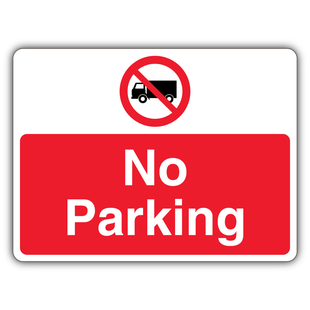 No Parking – Prohibition Symbol With Lorry