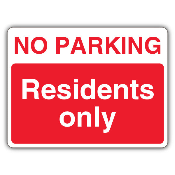 No Parking Residents Only – Landscape