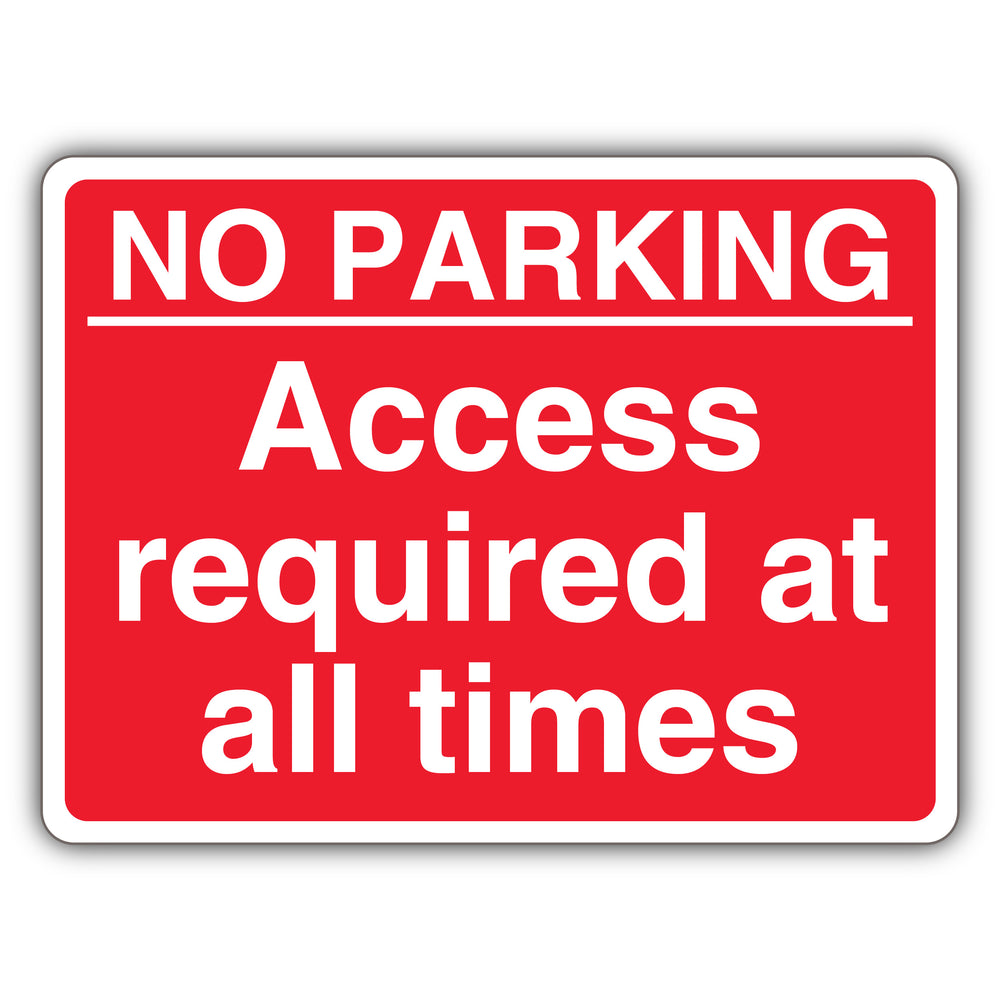 No Parking Access Required – Red Landscape