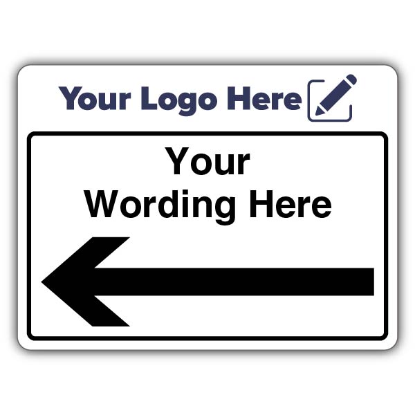 Arrow Left Large Landscape – Large Add Your Logo