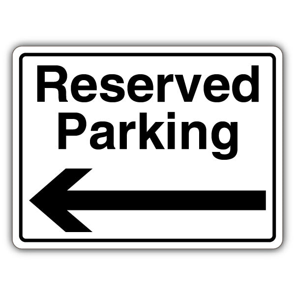 Reserved Parking – Arrow Left
