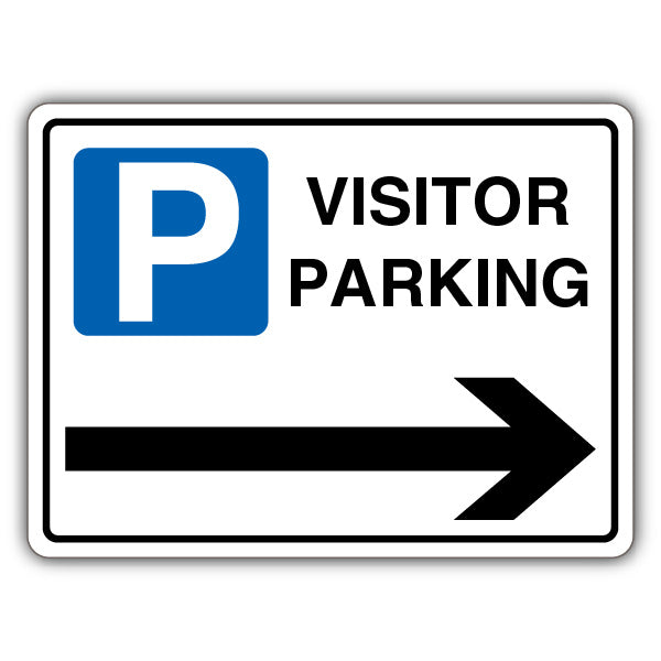 Visitor Parking – Mandatory – Arrow Right – Landscape