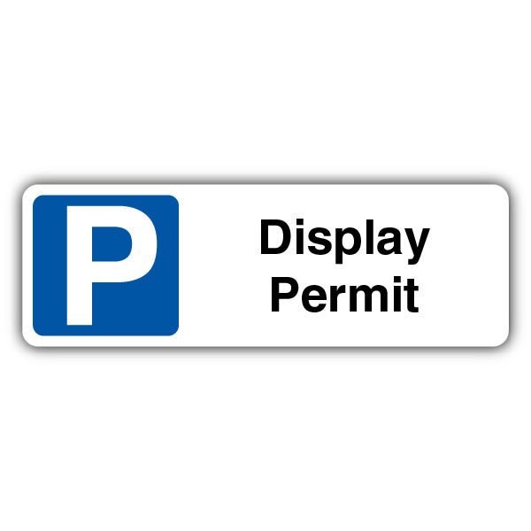 Display Permit – Mandatory Blue Parking – Landscape