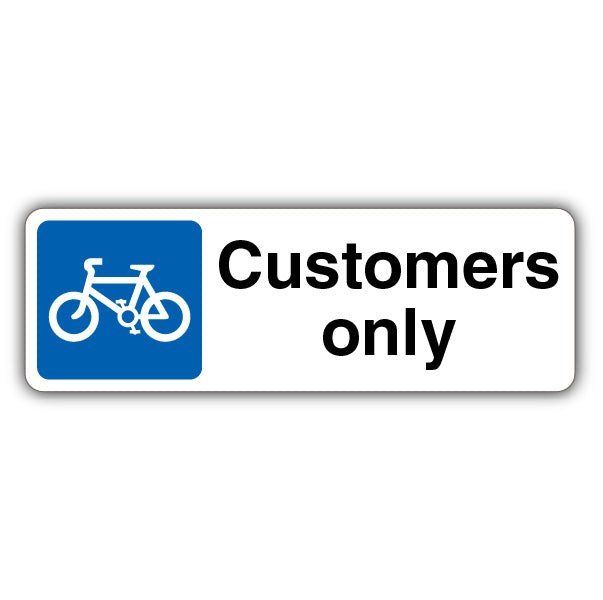 Customers Only – Mandatory Cycle Parking – Landscape