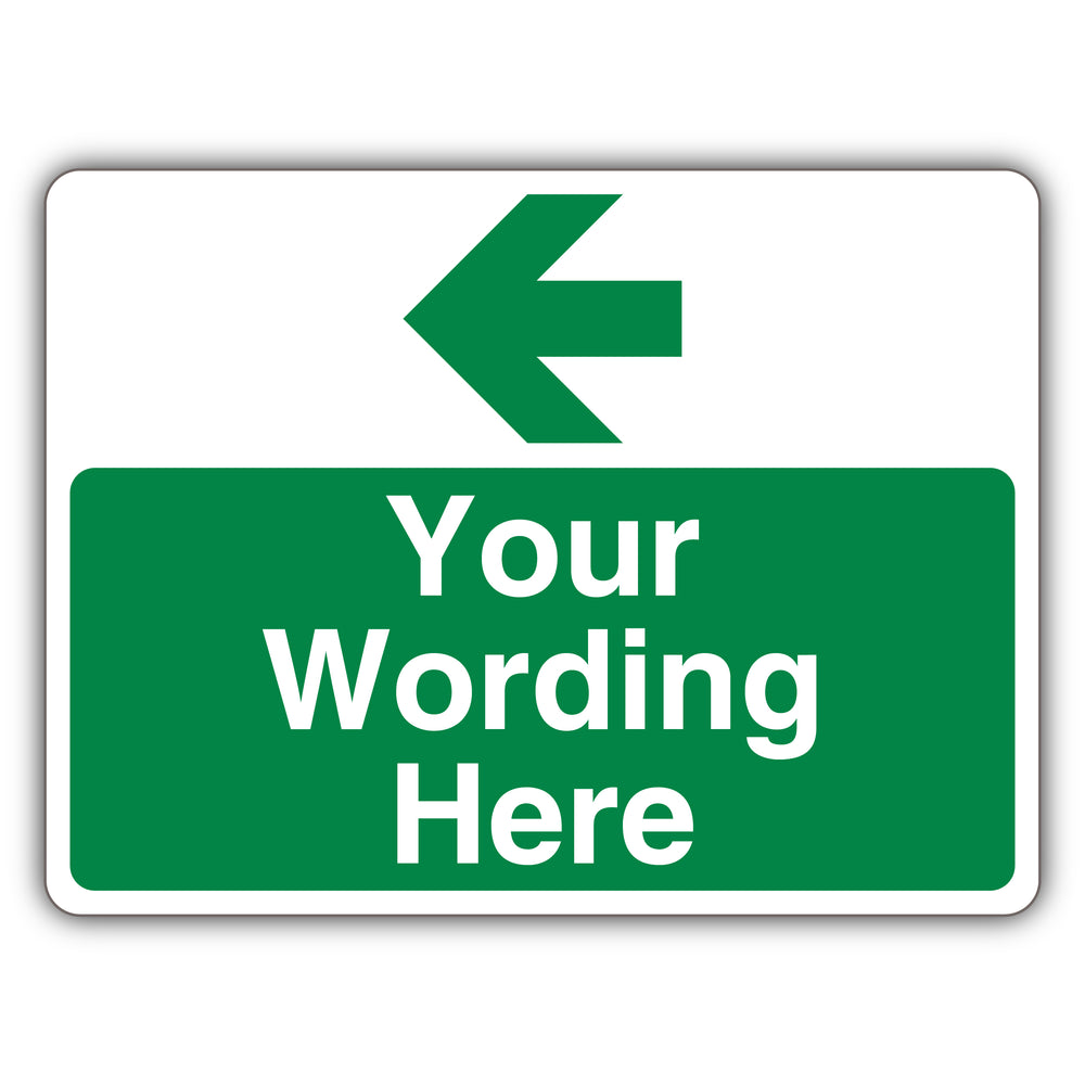 Custom – Green Parking – Arrow Left – Landscape