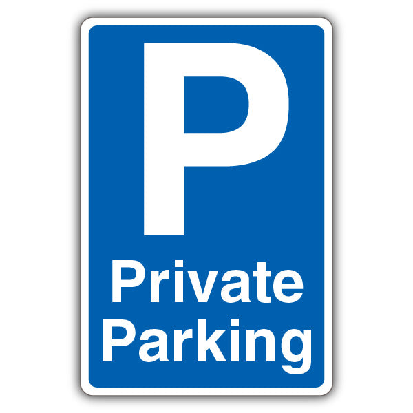 Private Parking – Mandatory Blue Parking – Blue