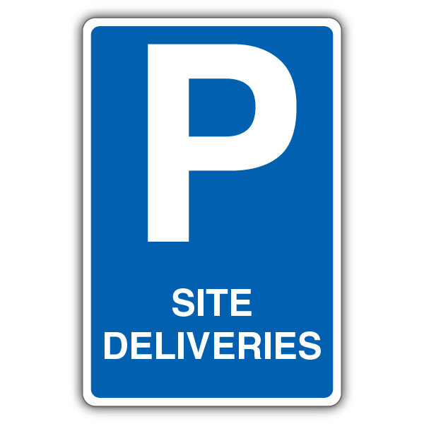 Site Deliveries – Mandatory Blue Parking – Blue