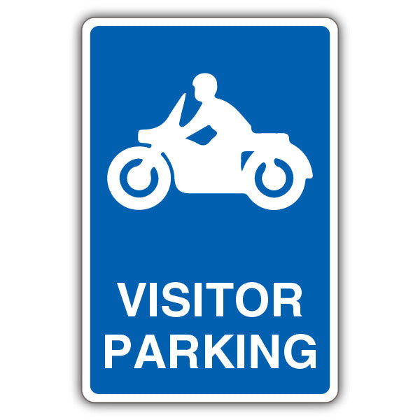Visitor Parking – Mandatory Motorcycle Parking – Blue