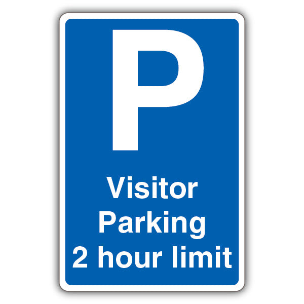 Visitor Parking 2 Hour Limit – Blue