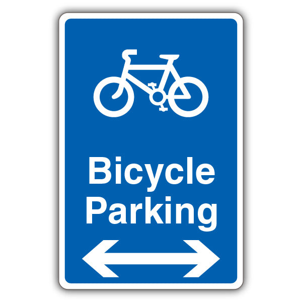 Bicycle Parking – Blue Arrow Left/Right