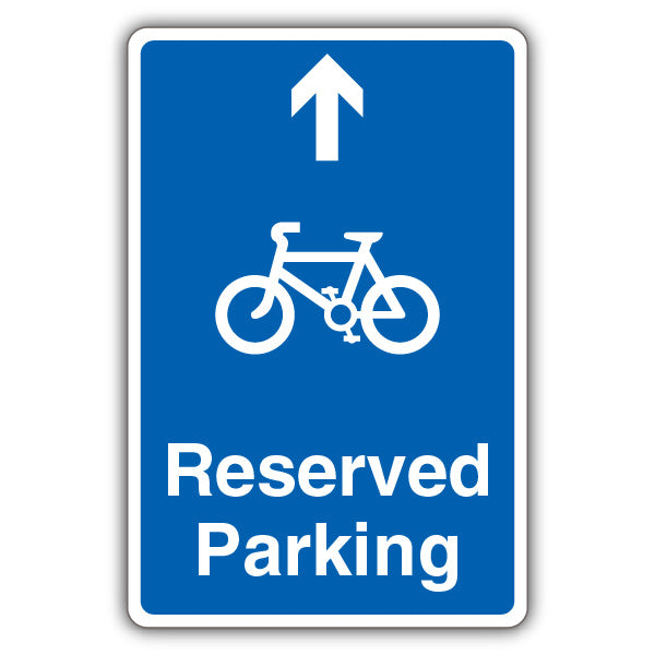 Reserved Parking – Mandatory Cycle Parking – Arrow Up