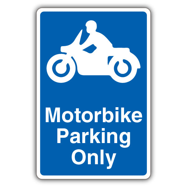 Motorbike Parking Only – Blue