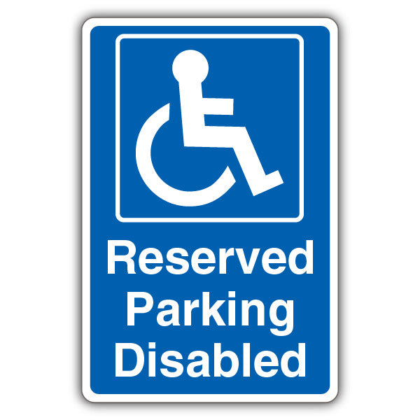 Reserved Parking – Disabled – Blue