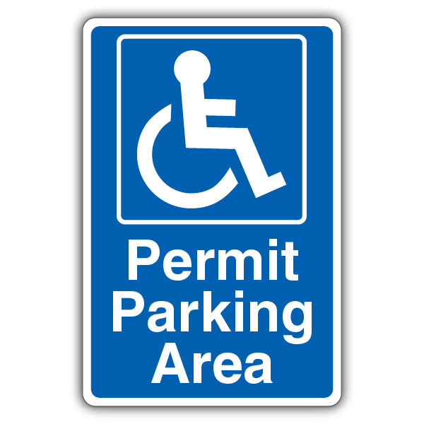 Permit Parking Area – Mandatory Disabled – Blue