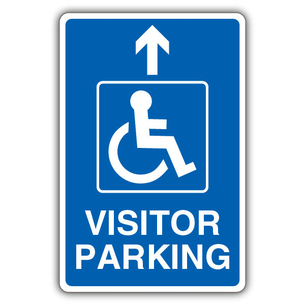 Visitor Parking – Mandatory Disabled – Arrow Up