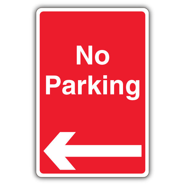 No Parking – Arrow Left