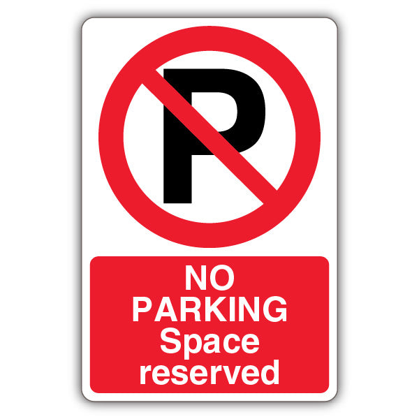No Parking Space Reserved – Prohibition Symbol With ‘P’