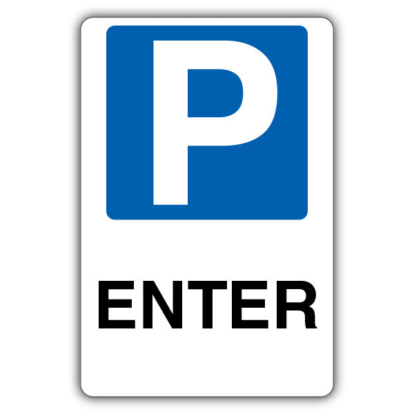 Enter – Mandatory Blue Parking