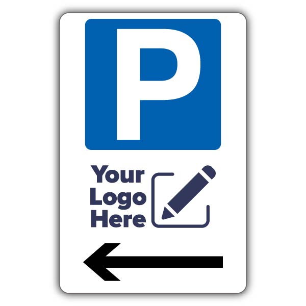 Large Parking Icon Arrow Left – Add Your Logo