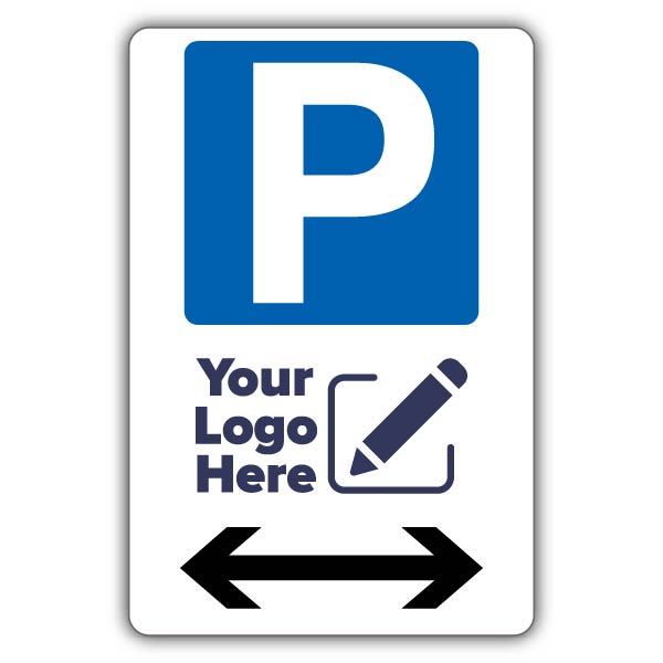 Large Parking Icon Arrow Left/Right – Add Your Logo