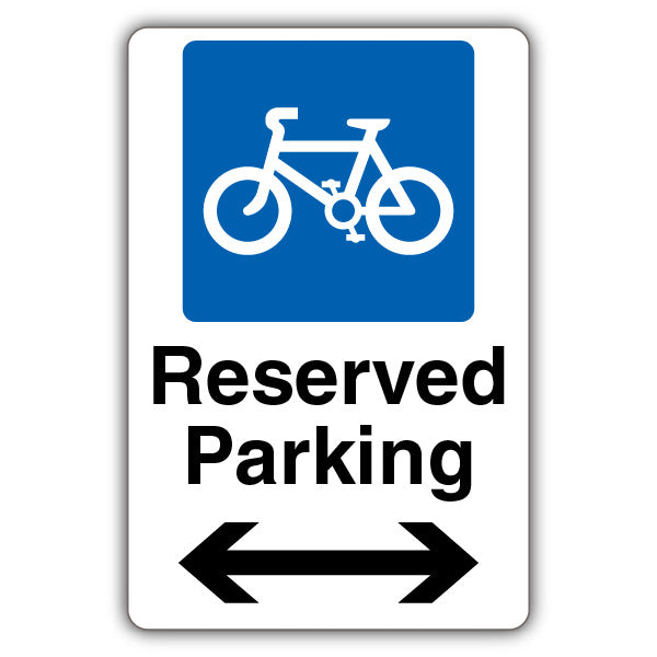Reserved Parking – Mandatory Cycle Parking – Arrow Left/Right
