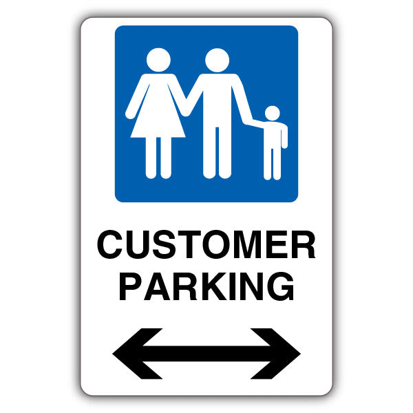 Customer Parking – Mandatory Family Parking – Arrow Left/Right