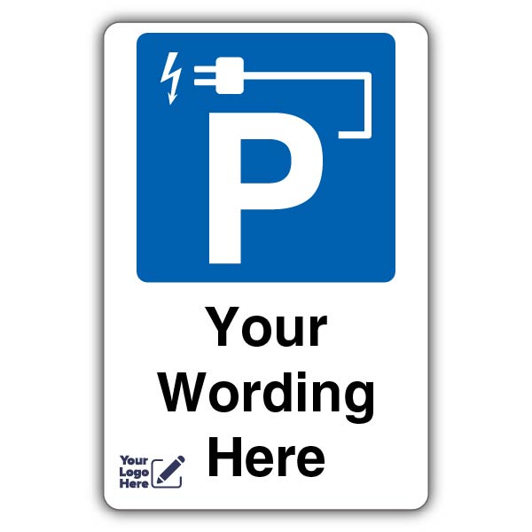 Electric Vehicle Parking Custom Text – Add Your Logo