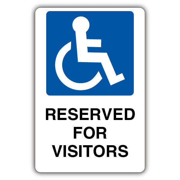 Reserved For Visitors – Mandatory Disabled