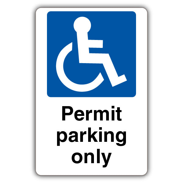 Permit Parking Only – Mandatory Disabled