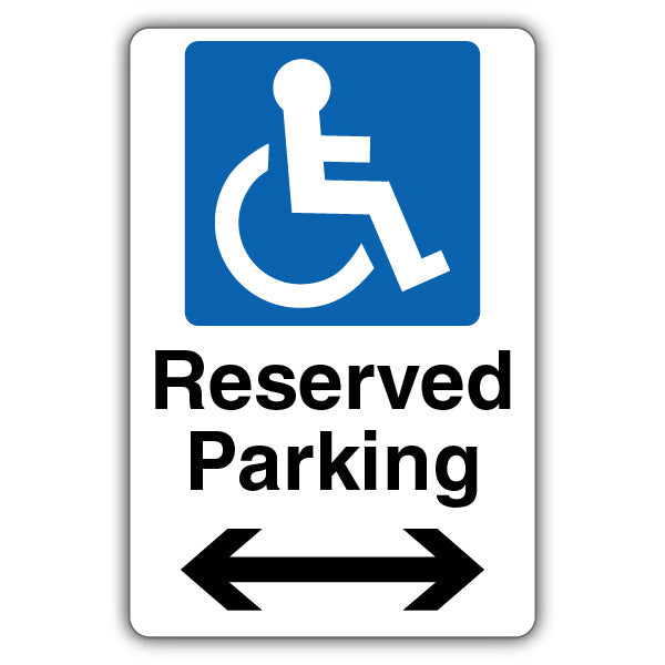 Reserved Parking – Mandatory Disabled – Arrow Left/Right
