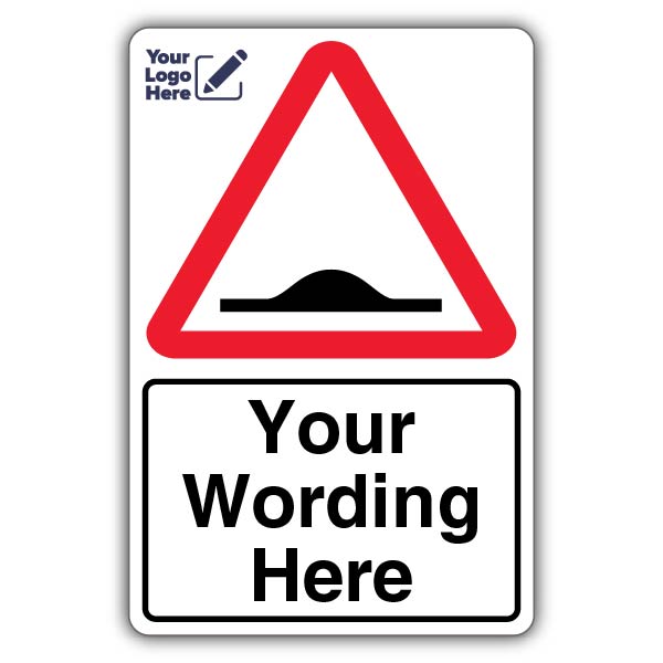Speed Bump Custom Text – Add Your Logo