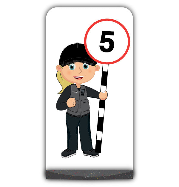 Security Guard Flat Panel Pavement Sign – Grace – 5 mph