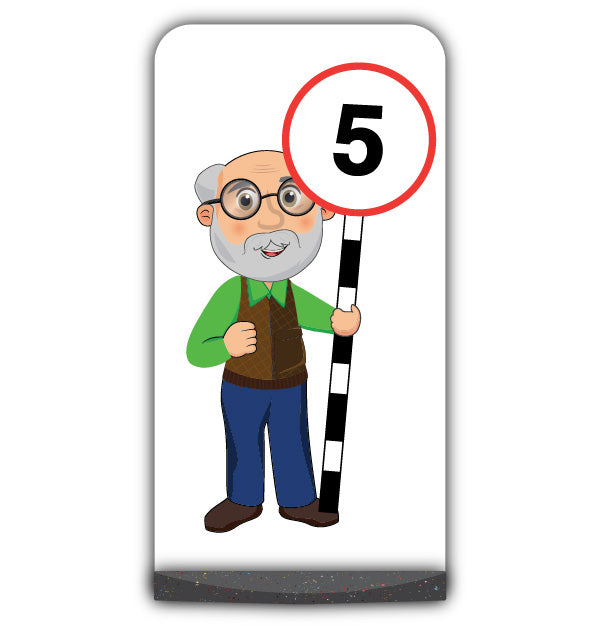 Senior Citizen Flat Panel Pavement Sign – Cyril – 5 mph