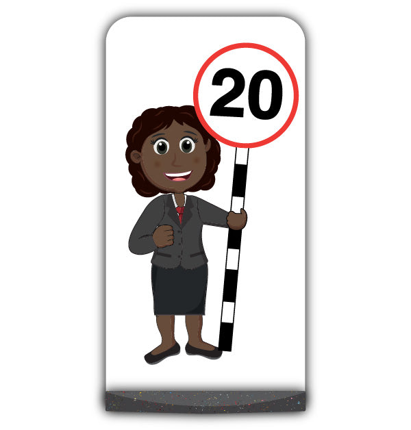 Teacher Flat Panel Pavement Sign – Ms Simmons – 20 mph