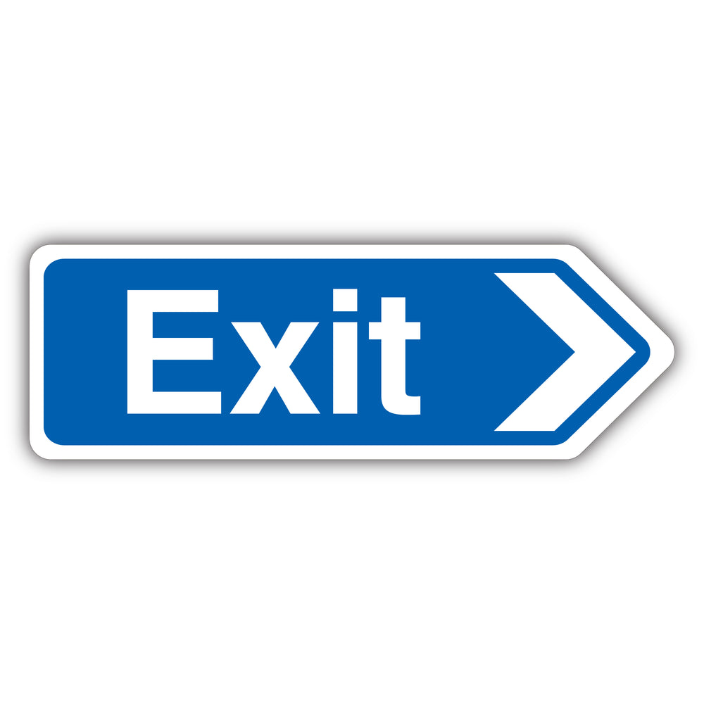Exit Arrow Right – Shaped Sign