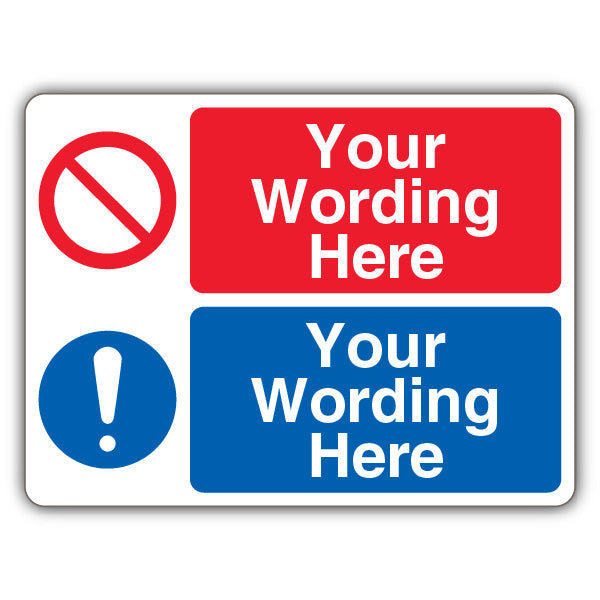 Custom – Empty Prohibitory Circle/Mandatory Exclamation – Landscape