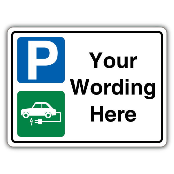 Custom – Blue Parking/Electric Car Icon