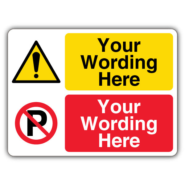 Custom – Warning Exclamation/No Parking – Landscape