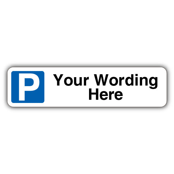 Custom – Customer Parking – Mandatory Blue Parking – Kerb Sign