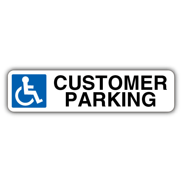 Customer Parking – Mandatory Disabled – Kerb Sign