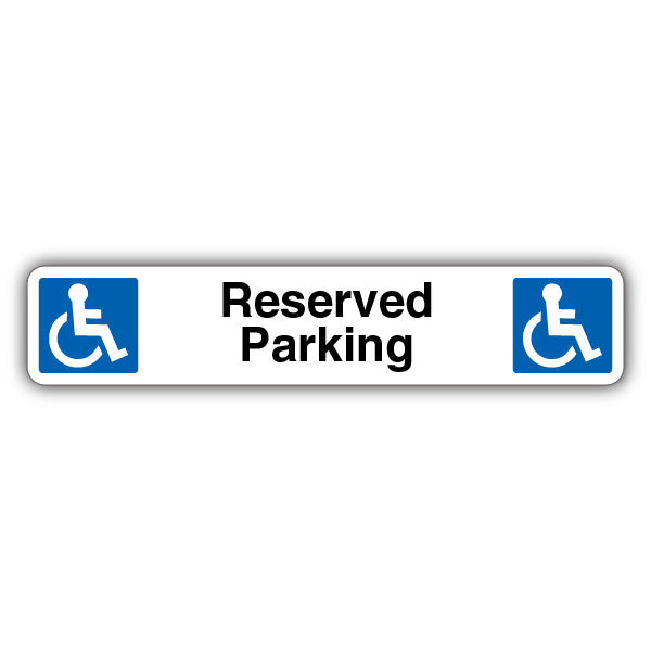 Reserved Parking – Dual Symbol Mandatory Wheelchair Access – Kerb Sign