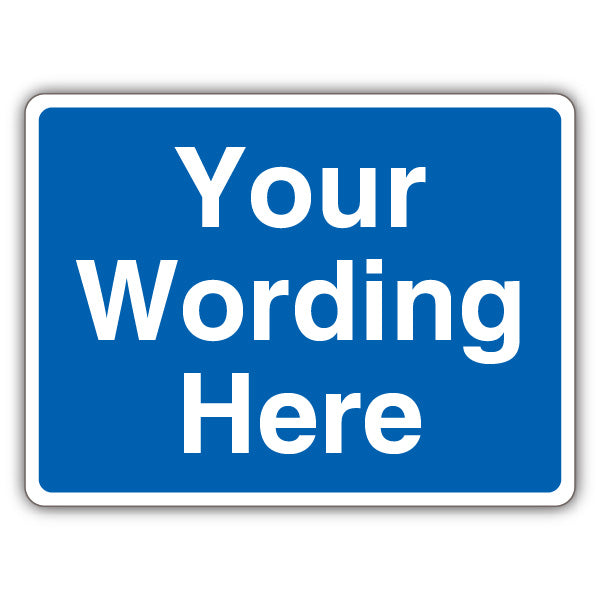 Custom Text – Blue Mandatory