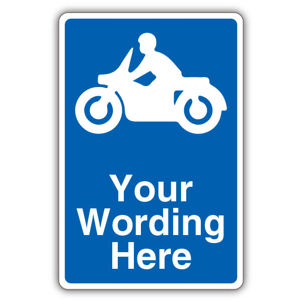 Custom – Mandatory Motorcycle Parking – Blue