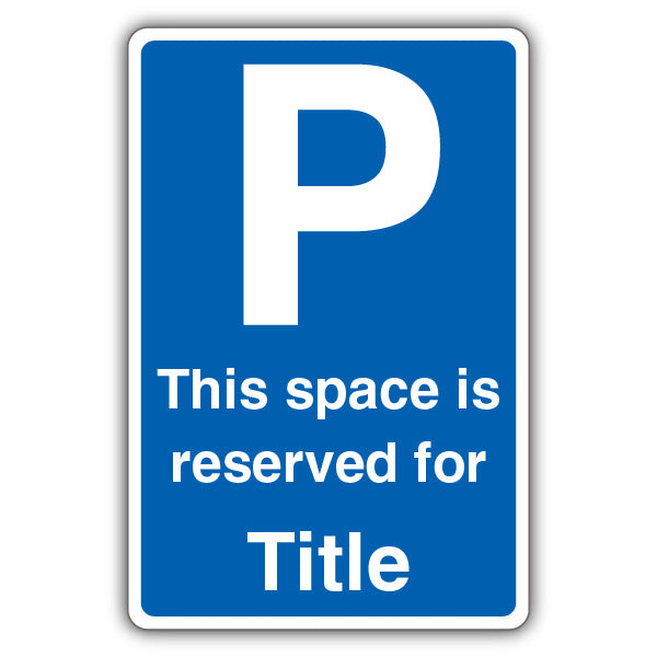 This Space Is Reserved For 'Title' – Blue