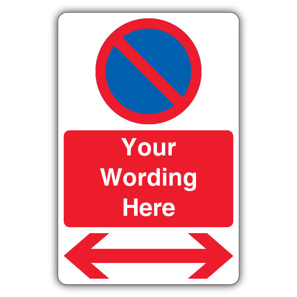 Custom – Prohibitory No Waiting – Arrow Left/Right