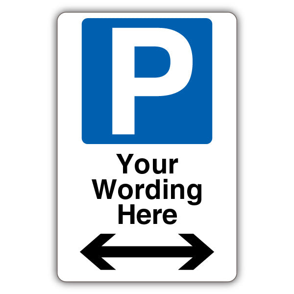 Custom – Mandatory Blue Parking – Arrow Left/Right
